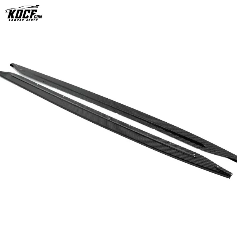 2020  G80 M3 G82 M4 Flat Shape Carbon Fiber Side Skirts Extension Rocker Panel For BMW G80 M3 G82 M4