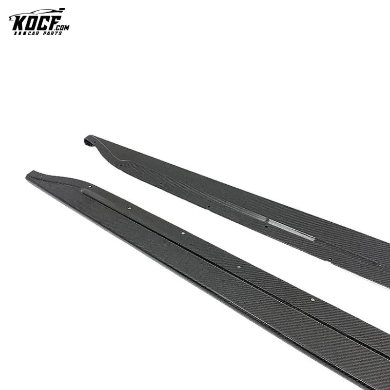 2020  G80 M3 G82 M4 Flat Shape Carbon Fiber Side Skirts Extension Rocker Panel For BMW G80 M3 G82 M4