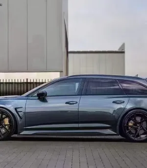 Aero Republic M Style Side Skirts for Audi RS6 C8 2020-ON Carbon Fiber / FRP