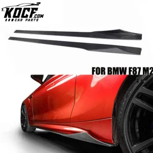 Auto Side Skirts For BMW F87 M2 MTC Type Carbon Fiber Trunk Body Kit 2016 