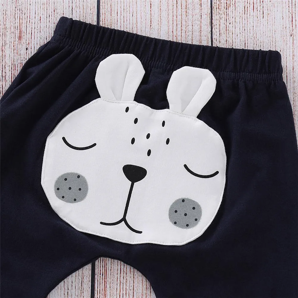 Baby Unisex Cartoon Cute Top & Pants Cheap Baby Boutique Clothes