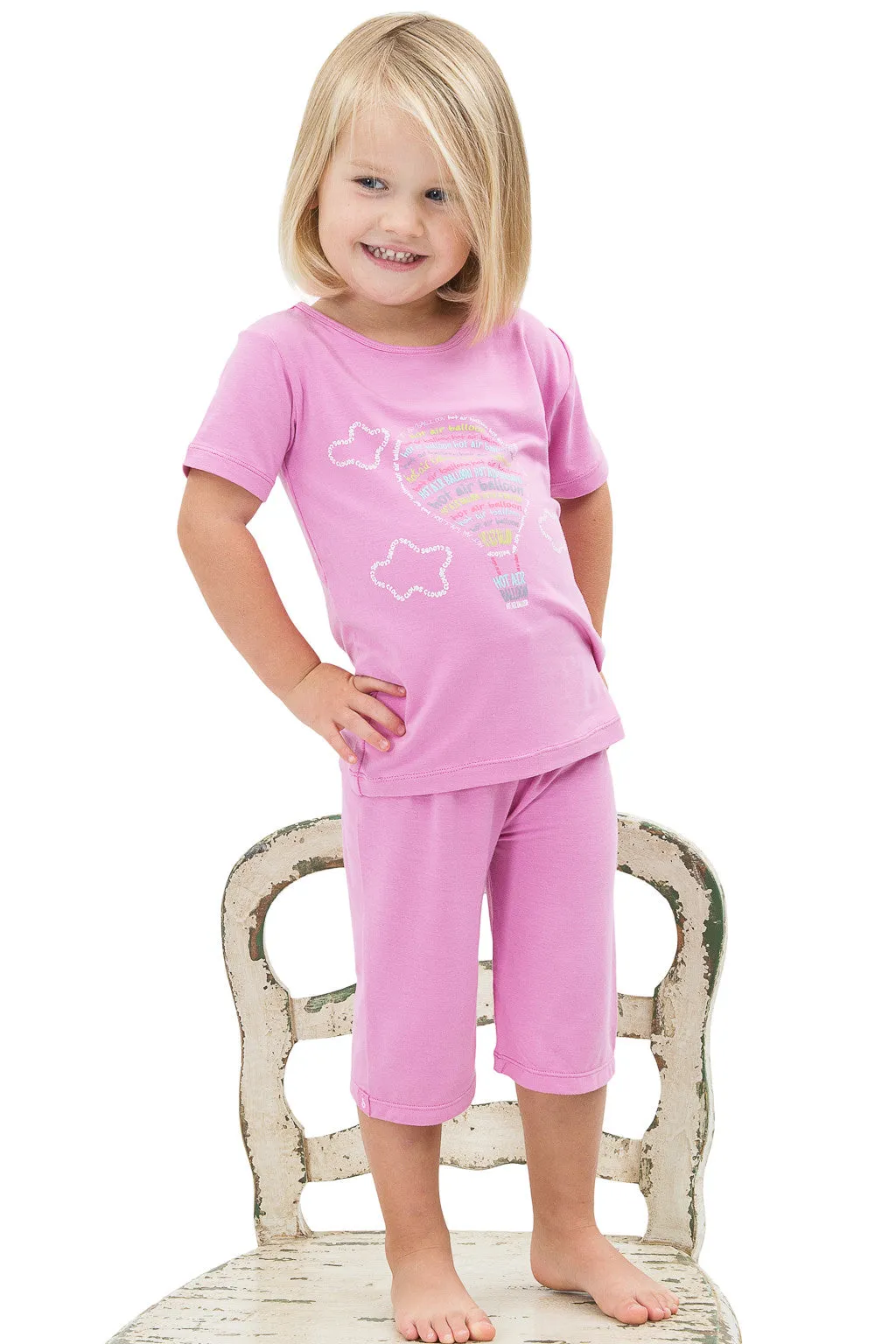Bamboo yoga pants - short - Pink