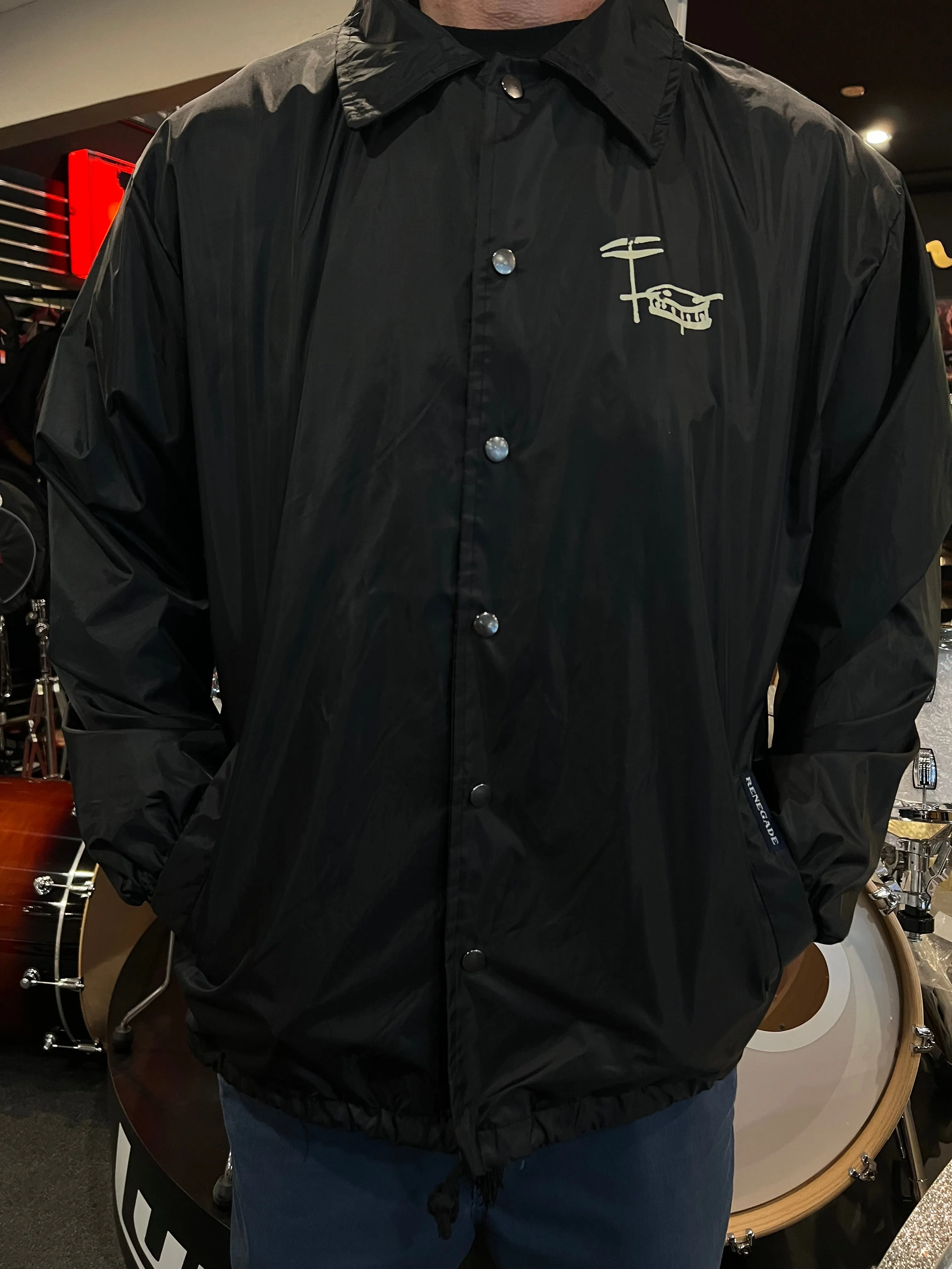 Bentley's Drum Shop Vintage Windbreaker Jacket