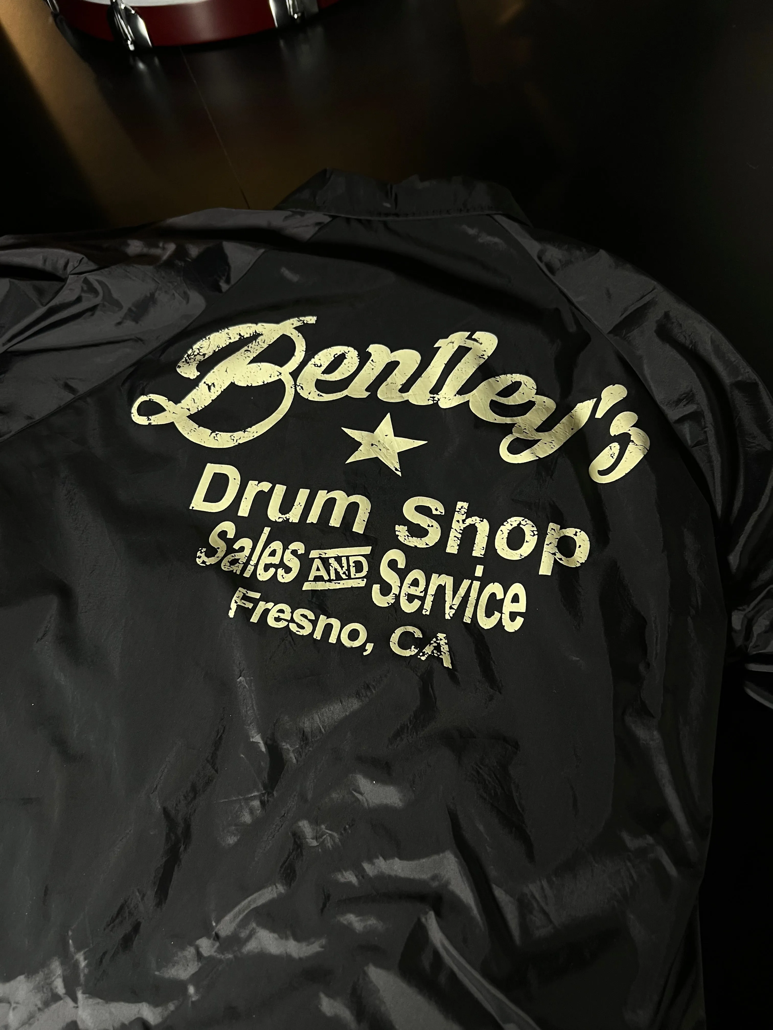 Bentley's Drum Shop Vintage Windbreaker Jacket