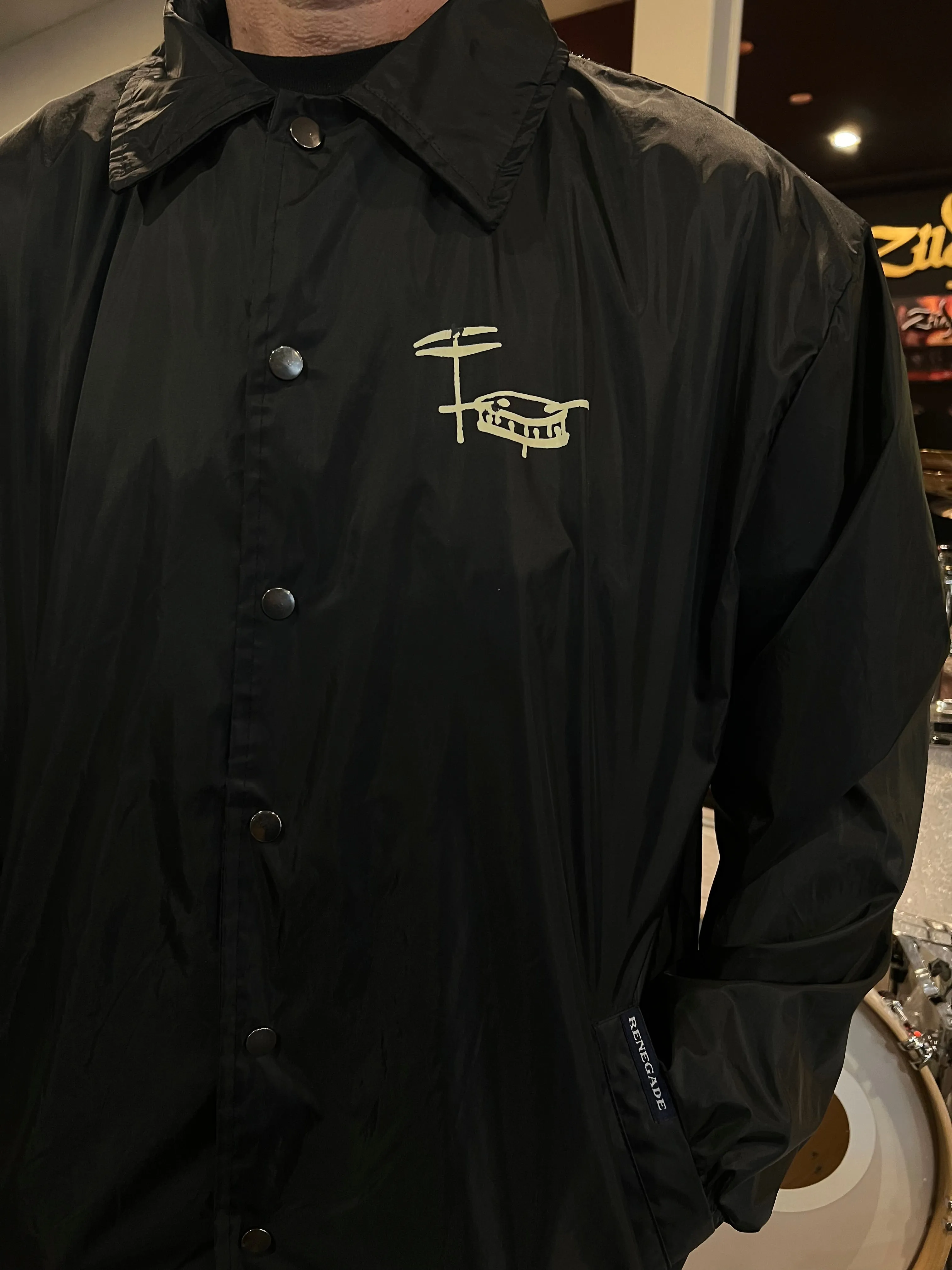 Bentley's Drum Shop Vintage Windbreaker Jacket