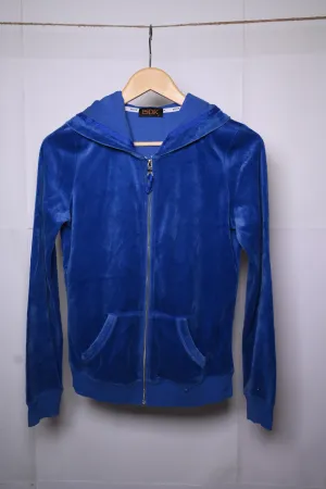 BGDK Blue Zipper Hoodie - XS