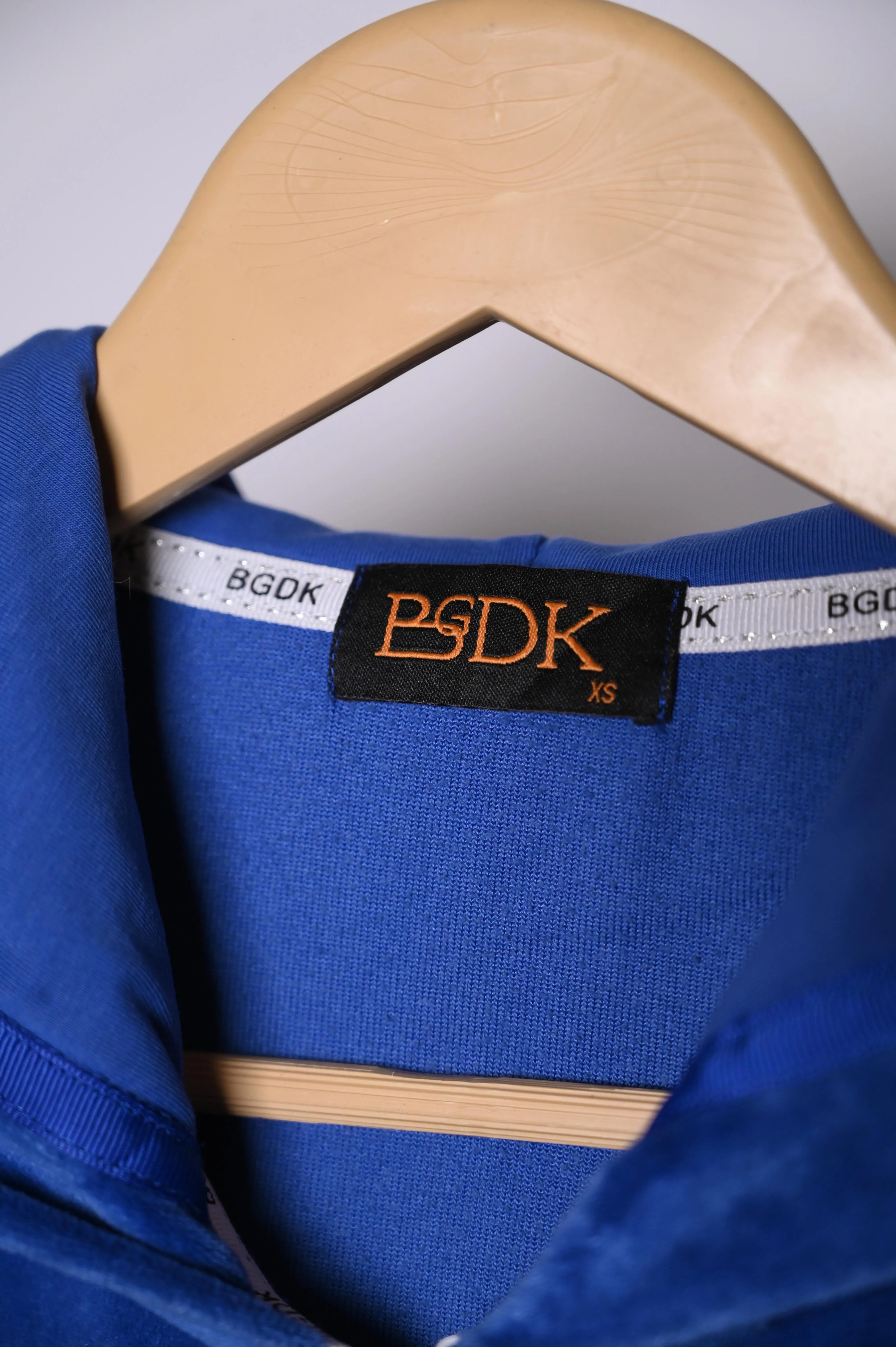 BGDK Blue Zipper Hoodie - XS