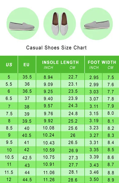 Bulldog Flower Casual Shoes