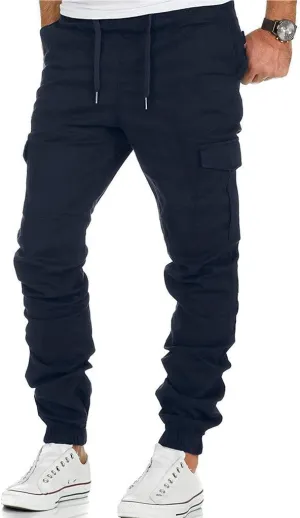 Cargo Pants for Men Wild Hiking Tactical Pants Workout Joggers Tapered Leg Sweatpants for Men with Pockets Work Trousers