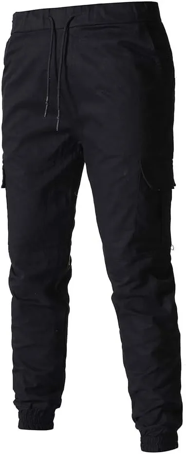 Cargo Sweatpants for Men Big and Tall Athletic Pants for Men Mens Autumn and Winter High Street Fashion Leisure Loose