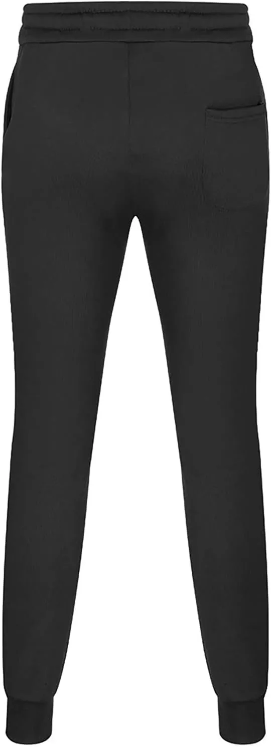 Cargo Sweatpants for Men Drawstring Sport Trousers Men's Heavyweight Fleece Cargo Sweatpants Elastic Waist Drawstring
