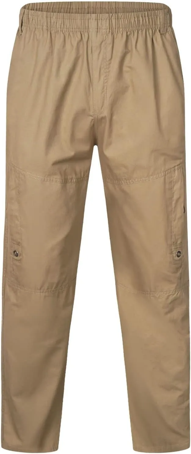 Cargo Trousers for Men Casual Long Trousers Light Jogger Pants Men's Club Sweatpants Stretch Elastic Running Athletic