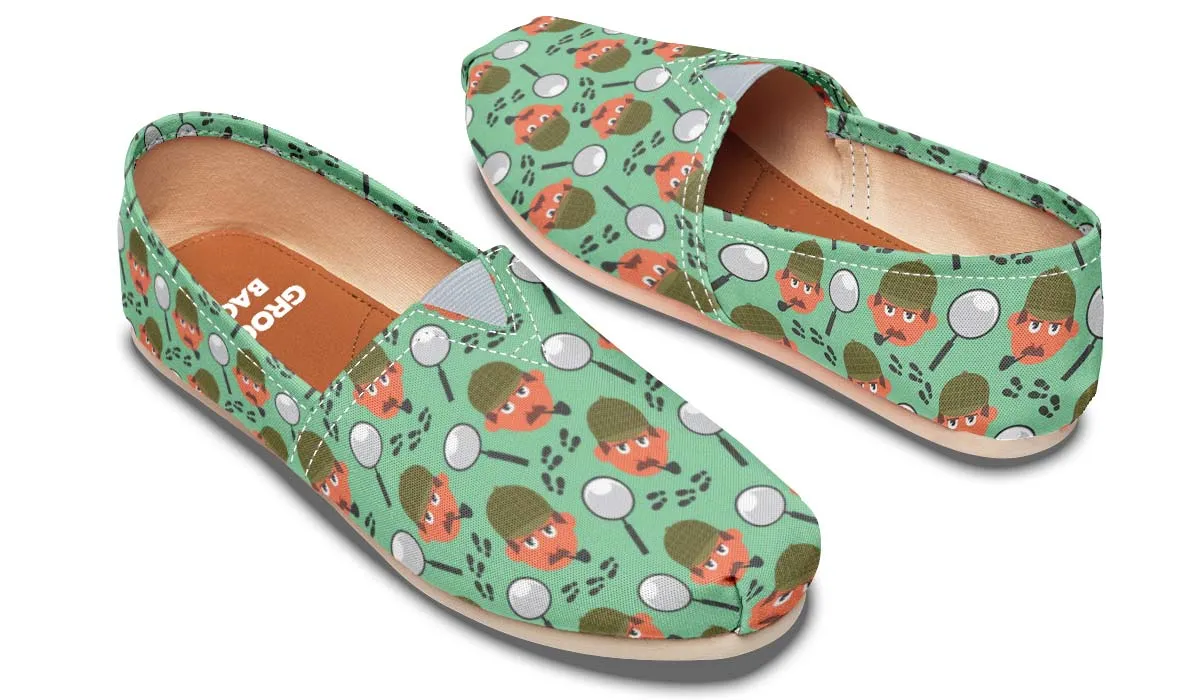 Cartoon Detective Casual Shoes