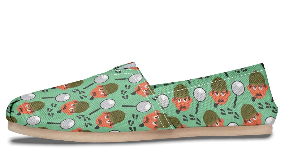 Cartoon Detective Casual Shoes