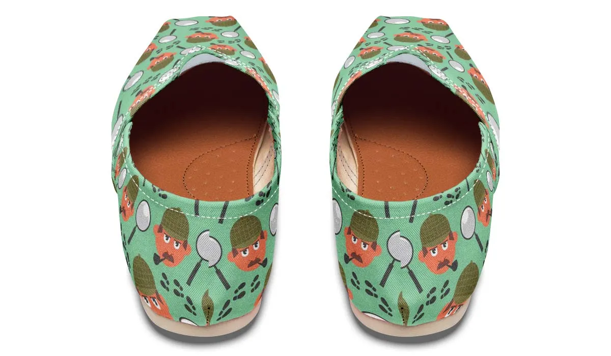 Cartoon Detective Casual Shoes