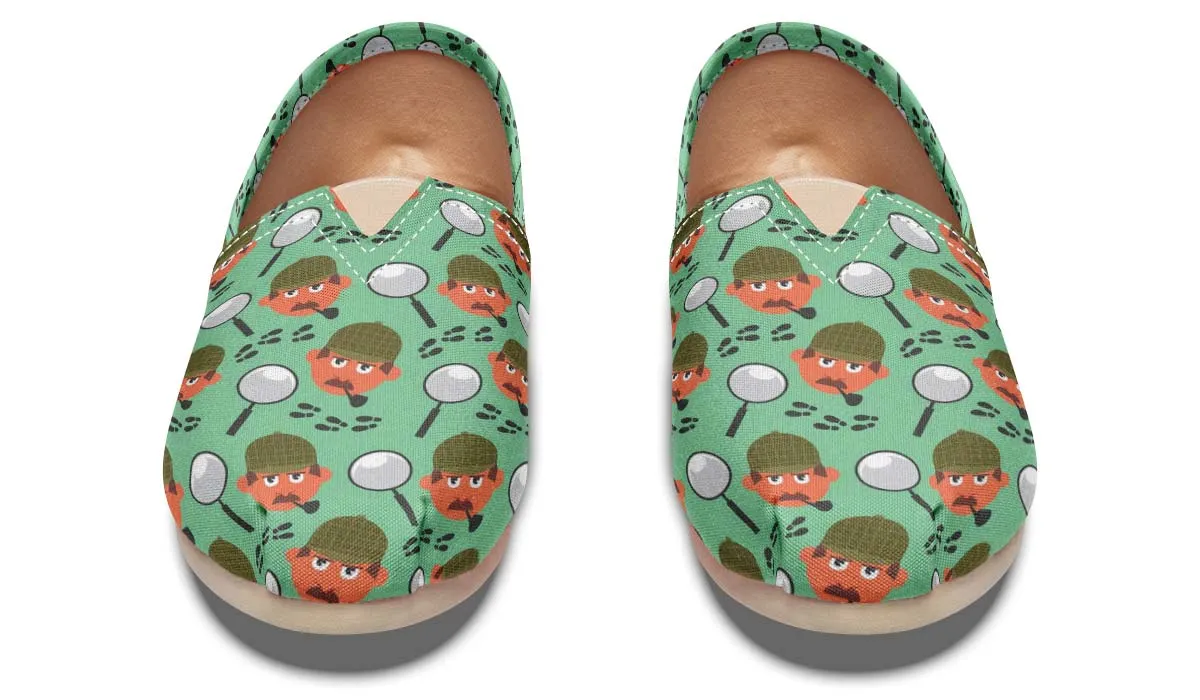 Cartoon Detective Casual Shoes