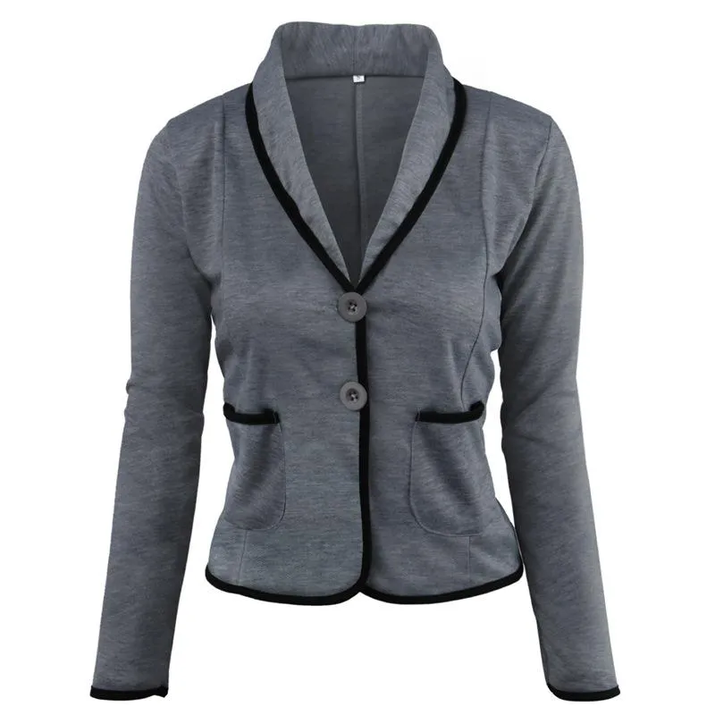 Casual Blazer Thin Women Drape Student Elegant Slim Look All-Matching Short Outerwear