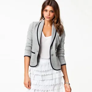 Casual Blazer Thin Women Drape Student Elegant Slim Look All-Matching Short Outerwear
