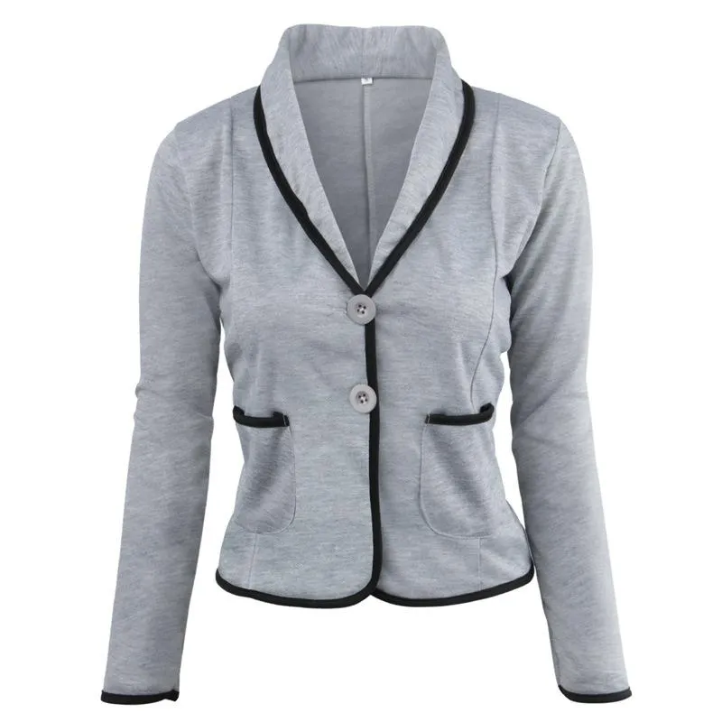 Casual Blazer Thin Women Drape Student Elegant Slim Look All-Matching Short Outerwear