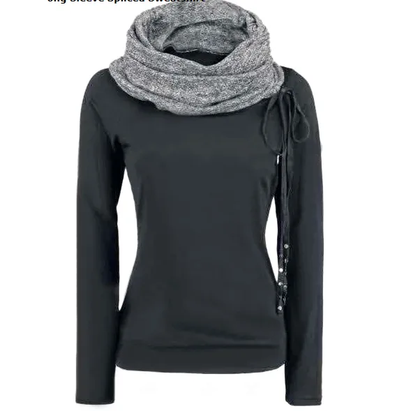 Casual High Turtleneck Sweats Hoodie