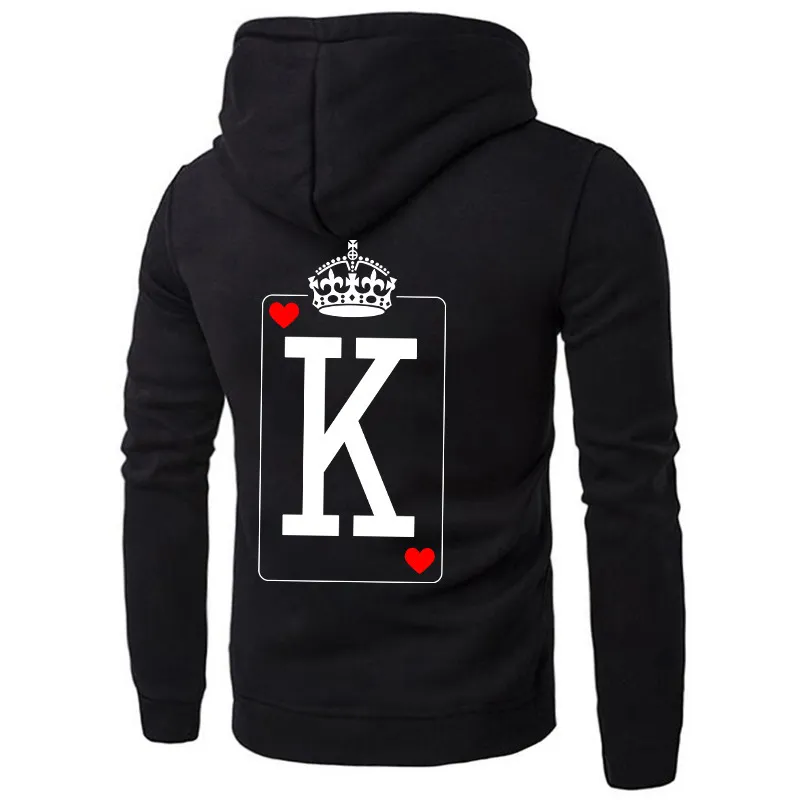 Casual King Queen Couples Hoodie [Individually Sold]