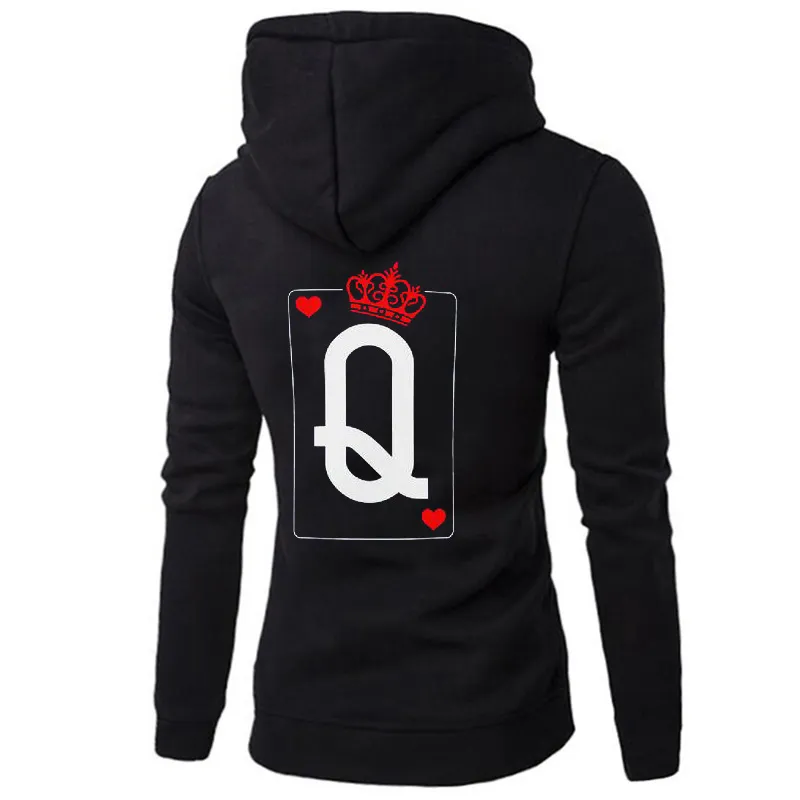 Casual King Queen Couples Hoodie [Individually Sold]