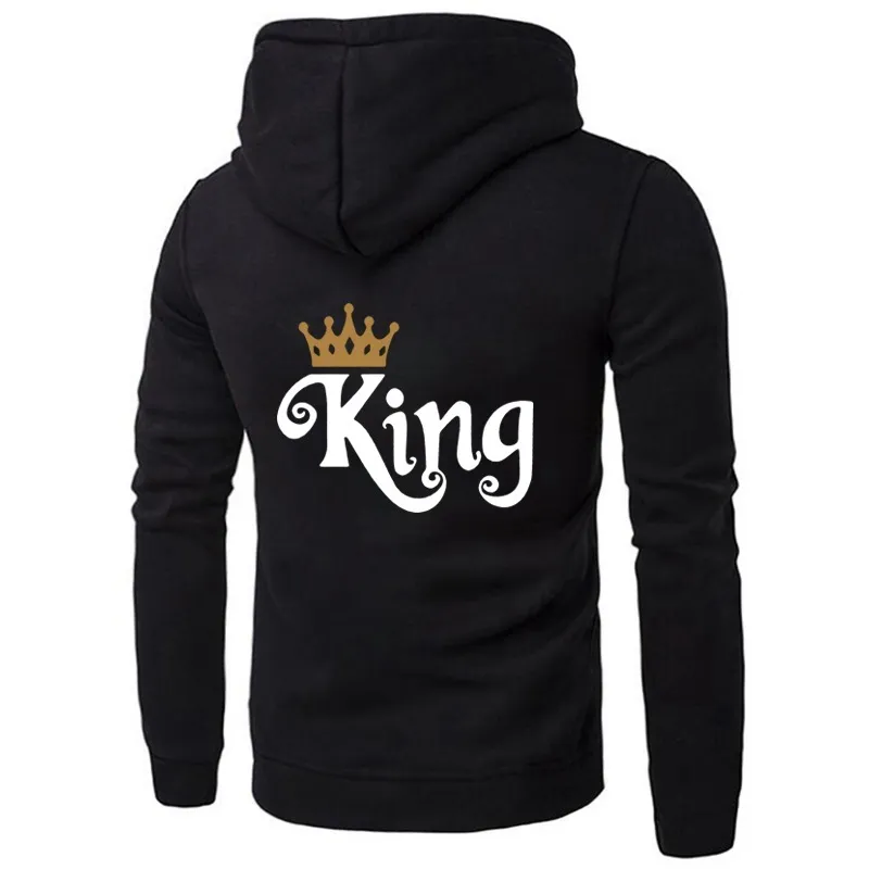 Casual King Queen Couples Hoodie [Individually Sold]