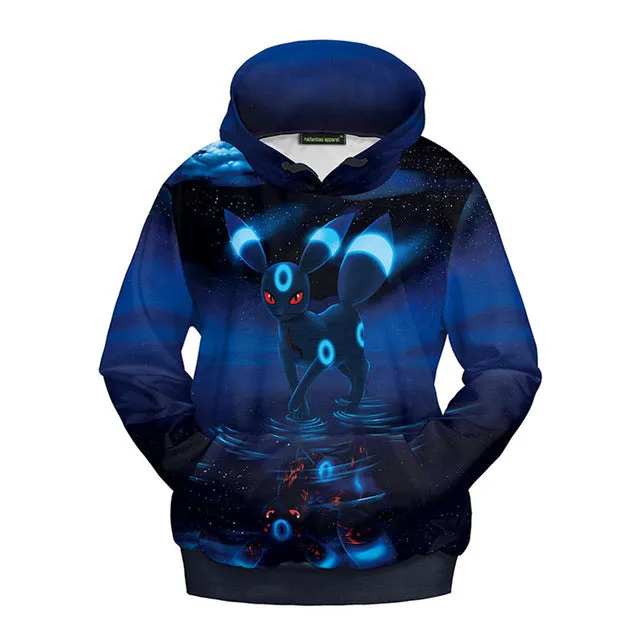 Casual Women Anime Printed Hoodies