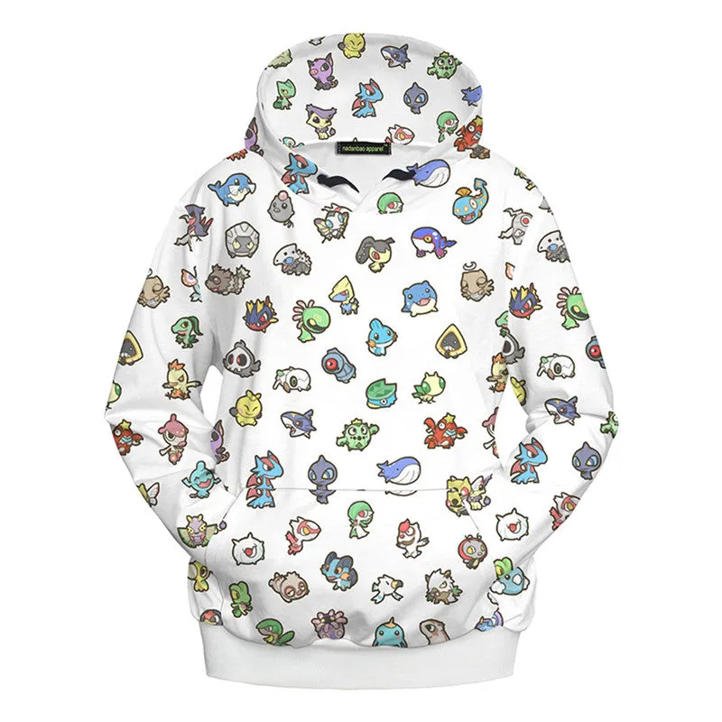 Casual Women Anime Printed Hoodies