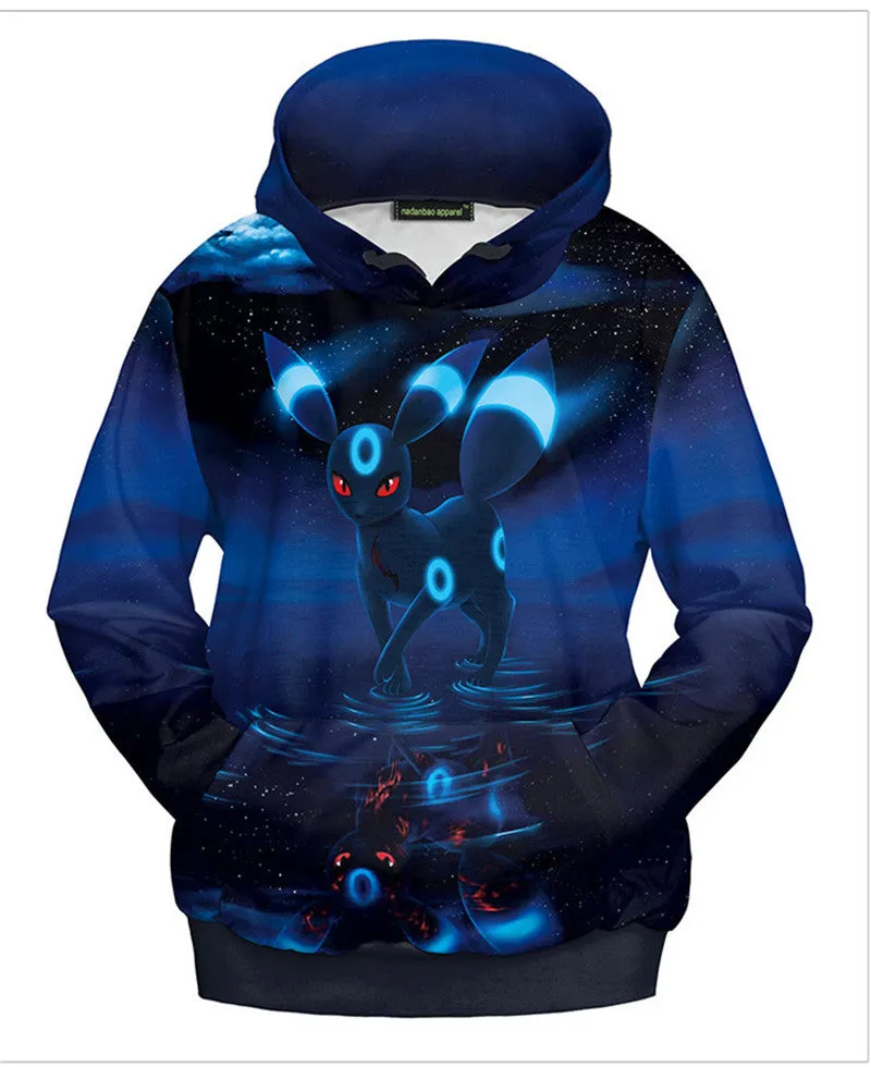 Casual Women Anime Printed Hoodies