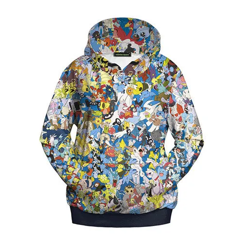 Casual Women Anime Printed Hoodies