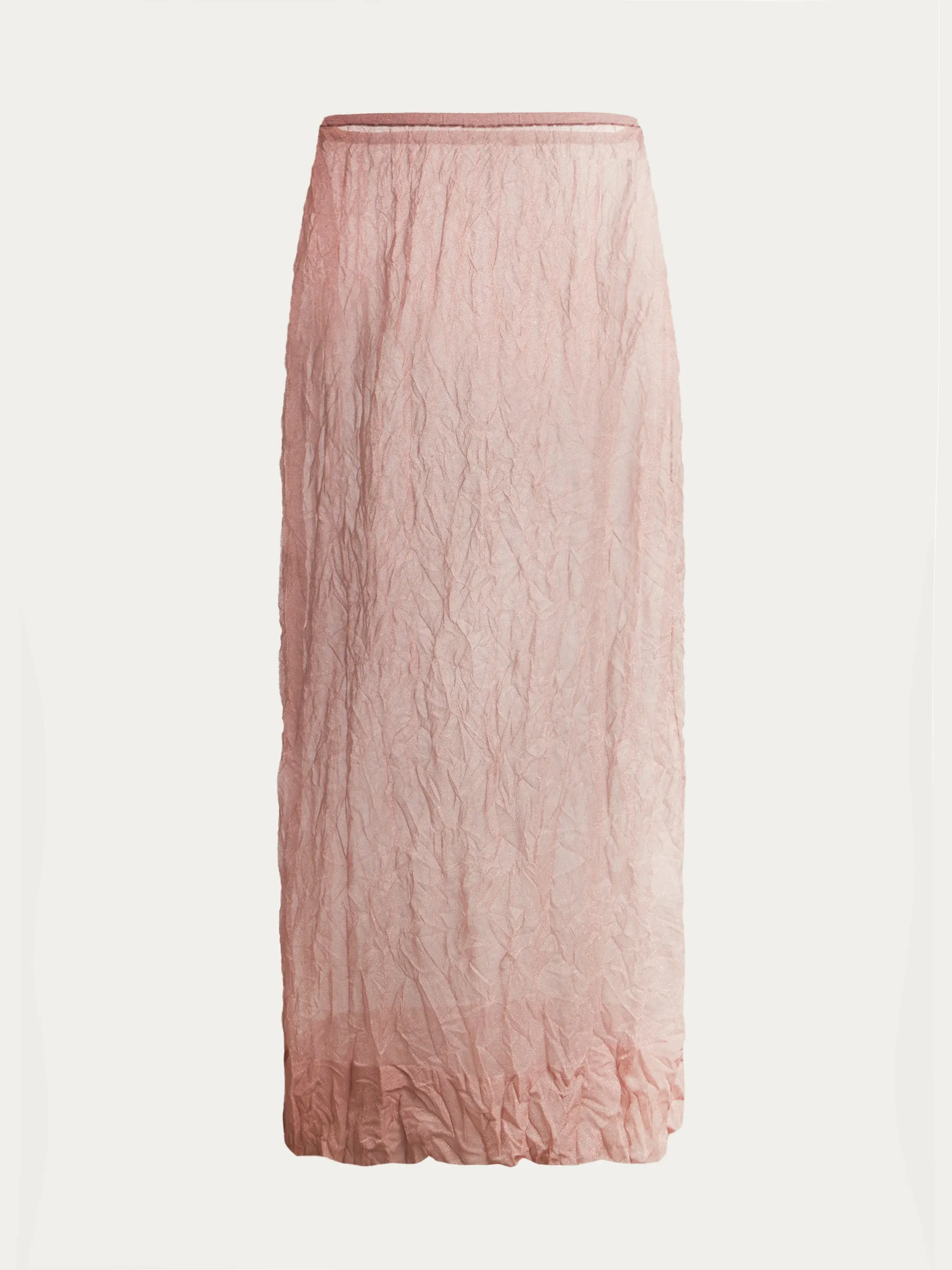 Crinkled-jersey skirt