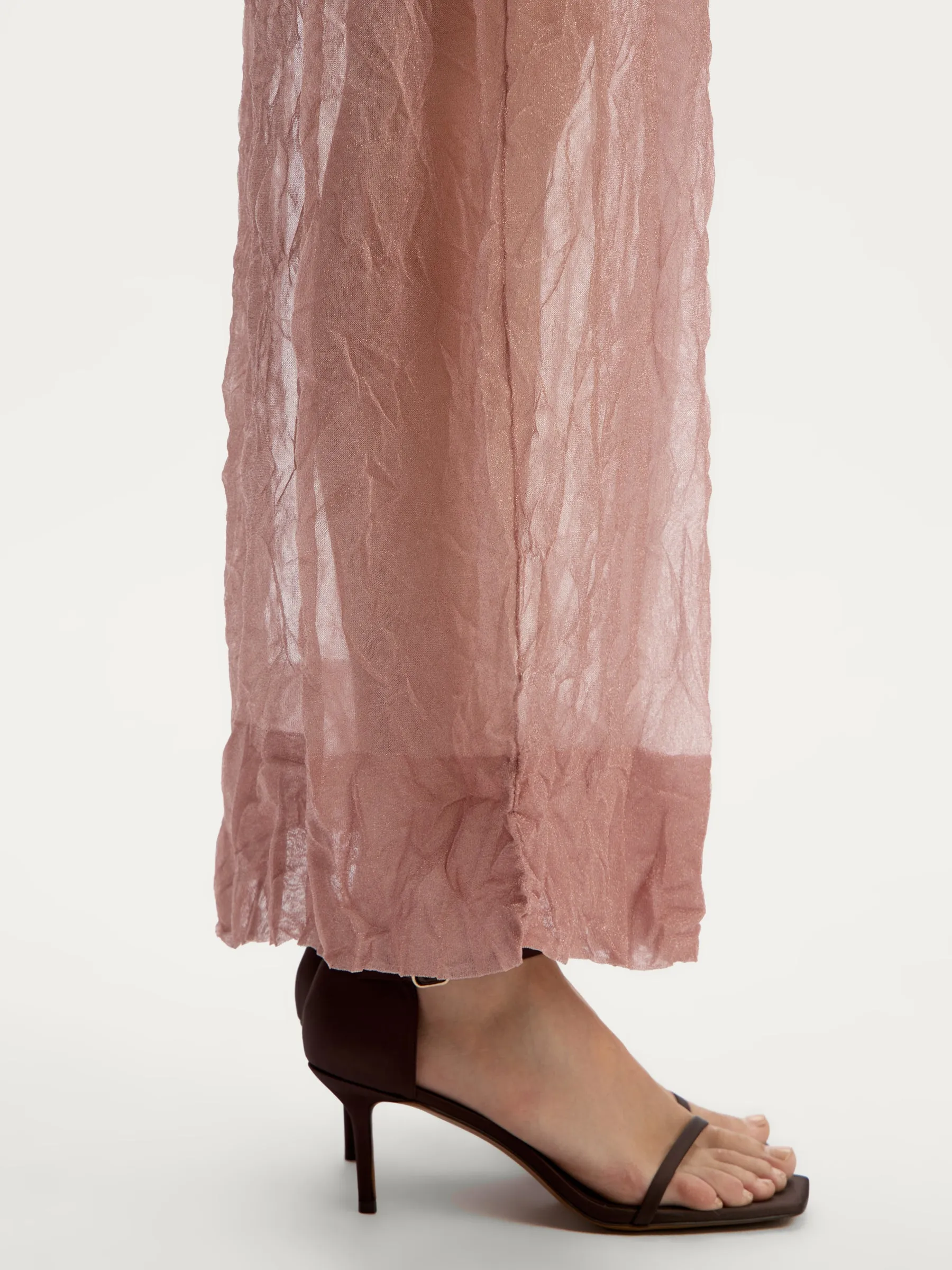 Crinkled-jersey skirt
