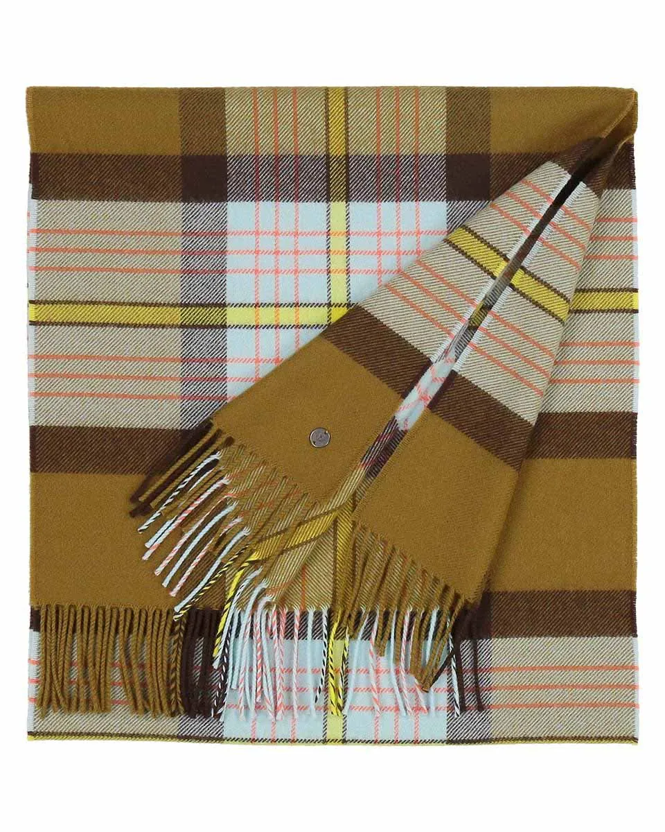 Cruelty Free Virgin Wool Plaid Scarf!  Two Colours!  50% Off!
