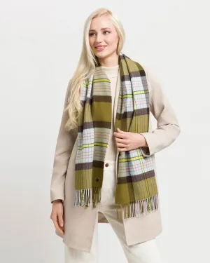 Cruelty Free Virgin Wool Plaid Scarf!  Two Colours!  50% Off!