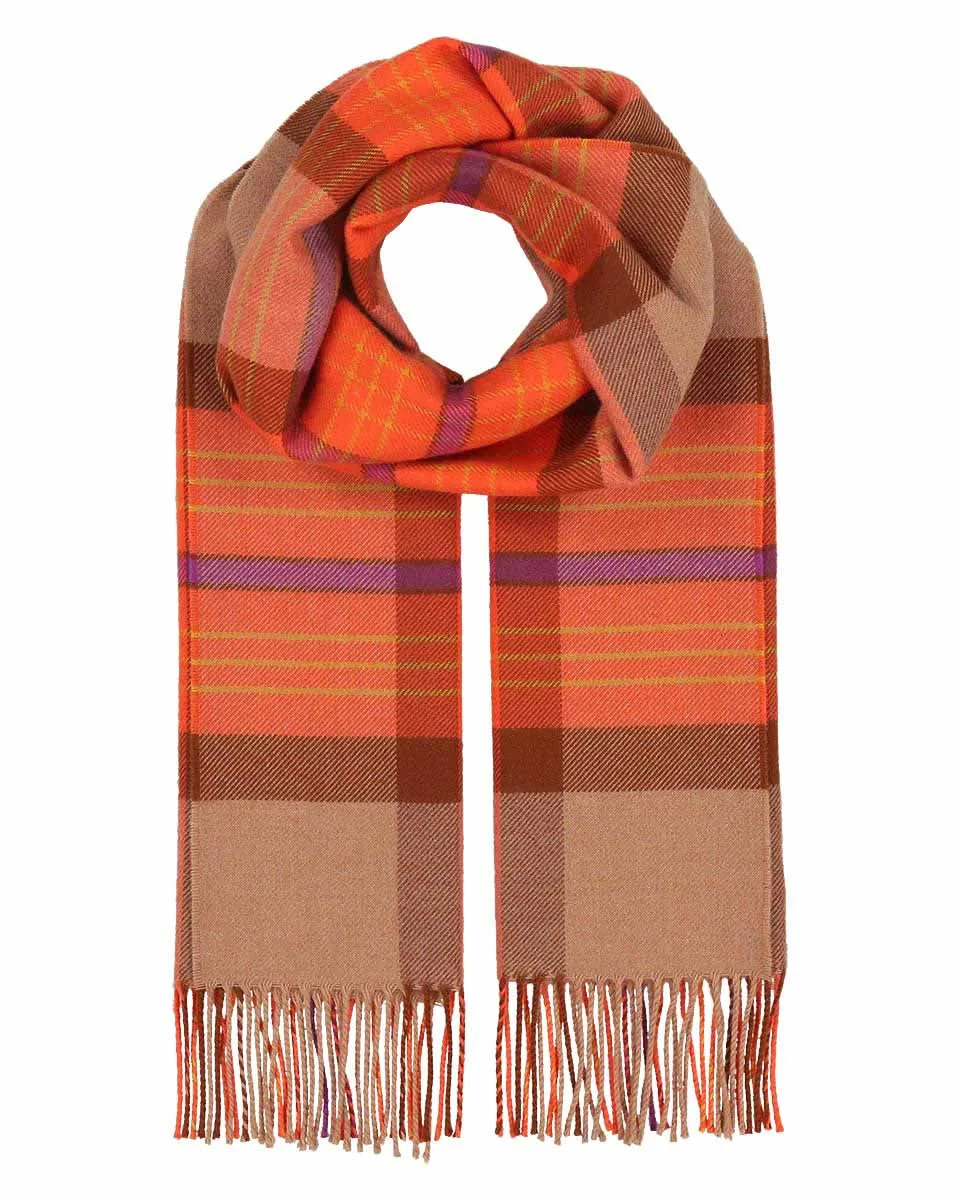 Cruelty Free Virgin Wool Plaid Scarf!  Two Colours!  50% Off!