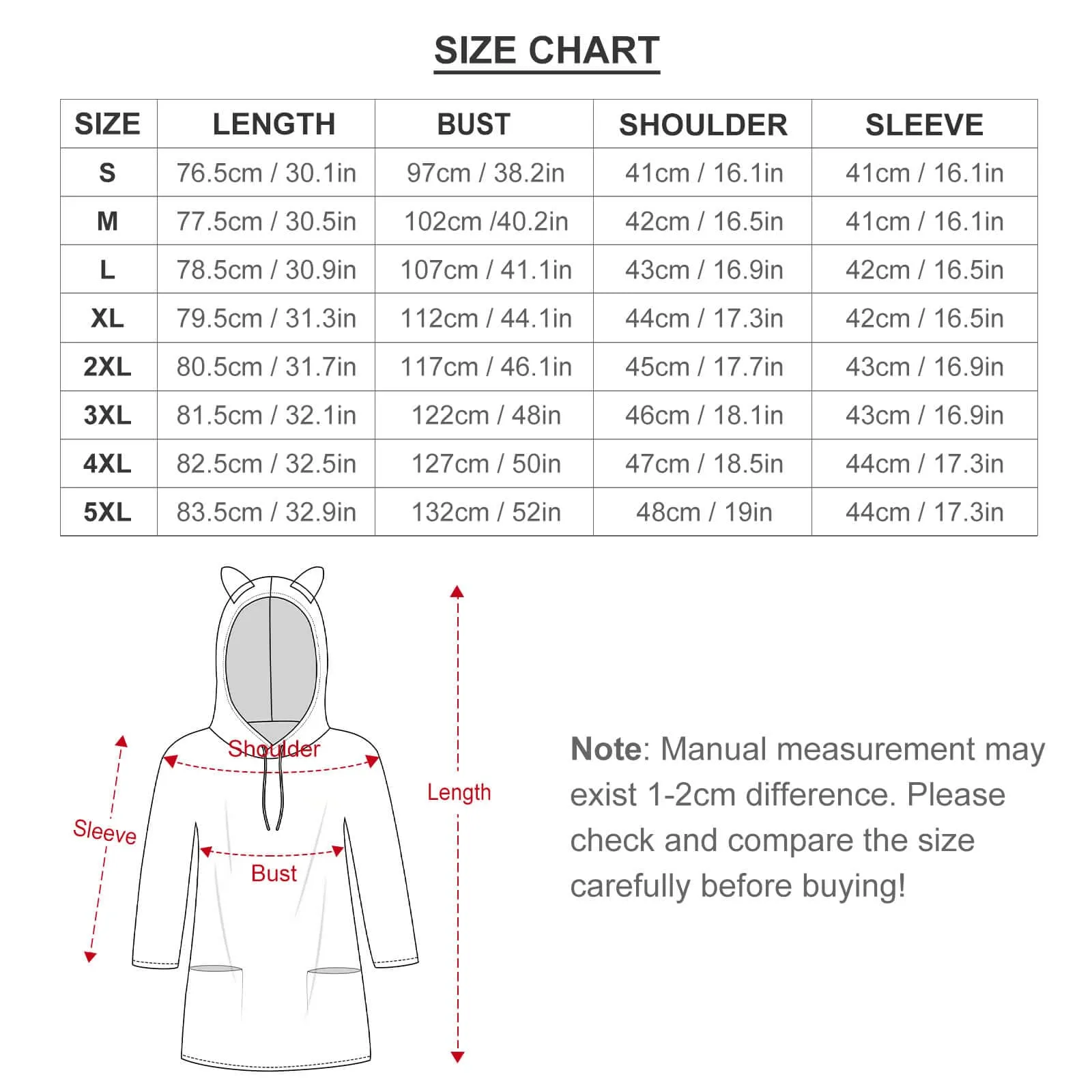 Custom Seamless Face Hoodie Three Quarter Sleeve Cool Hoodie Designs Women's Cat Ear Hooded Pullover