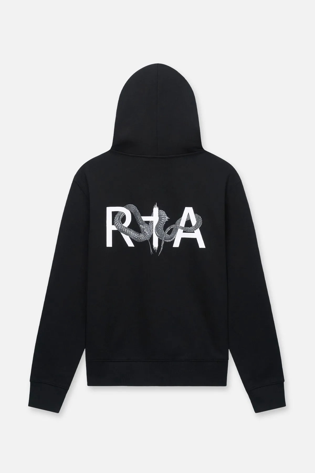 DION HOODIE | BLACK SNAKE LOGO CHARACTER