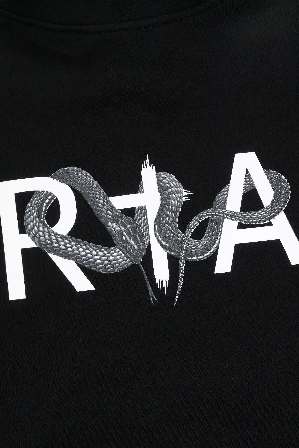 DION HOODIE | BLACK SNAKE LOGO CHARACTER