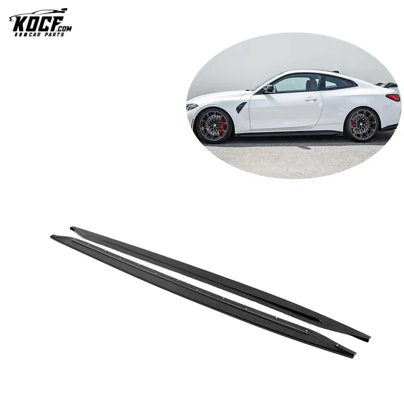 Factory Custom 2021  G80 M3 New Style MH-C Carbon Fiber Side Skirts Extensions Rocker Panel For BMW G80 M3 G82 M4