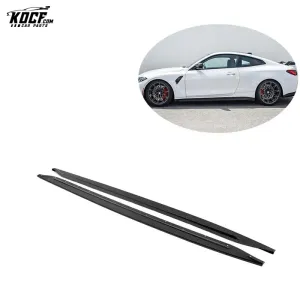 Factory Custom 2021  G80 M3 New Style MH-C Carbon Fiber Side Skirts Extensions Rocker Panel For BMW G80 M3 G82 M4