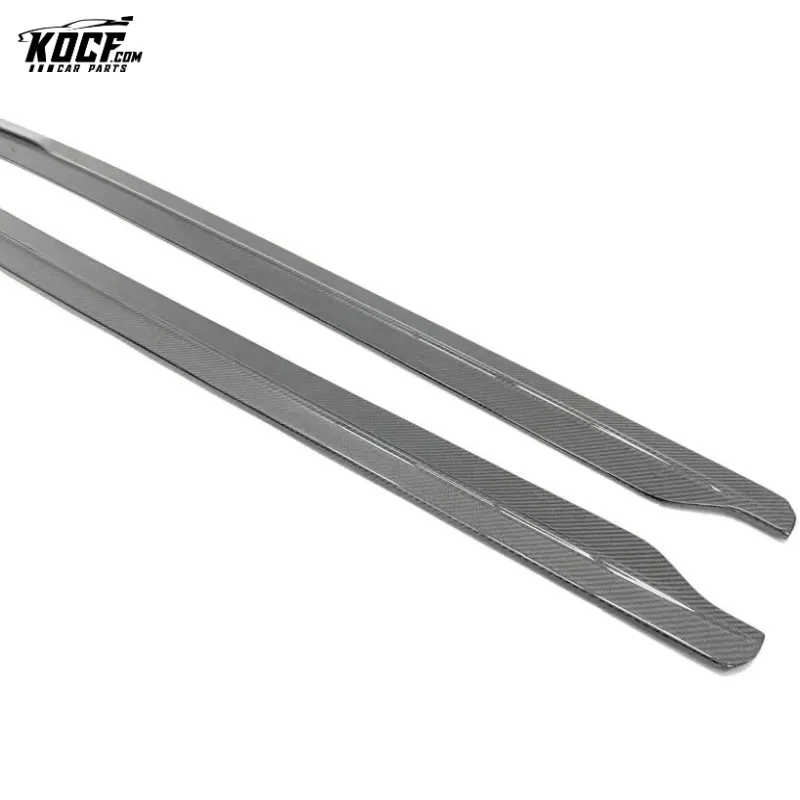 Fits for 2016-2019 Audi R8 V10 PLUS Carbon Fiber Side Skirts Extensions Add-on factory make customization