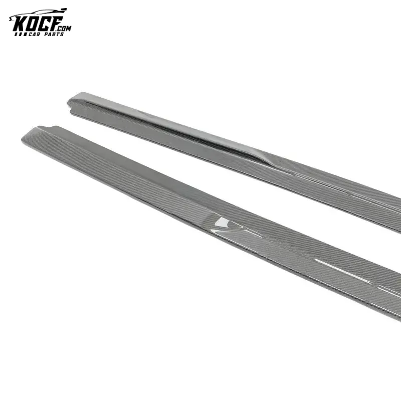 Fits for 2016-2019 Audi R8 V10 PLUS Carbon Fiber Side Skirts Extensions Add-on factory make customization