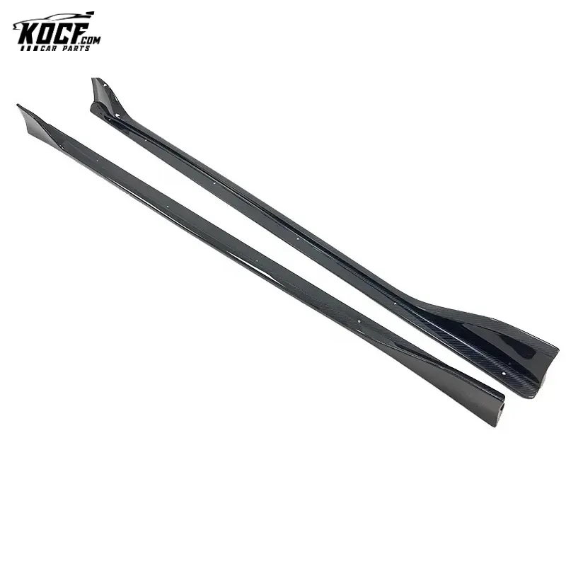 For 2019-20 Toyota Supra MK5 A90 A91 AG Style Carbon Fiber Side Skirts Rock Panel