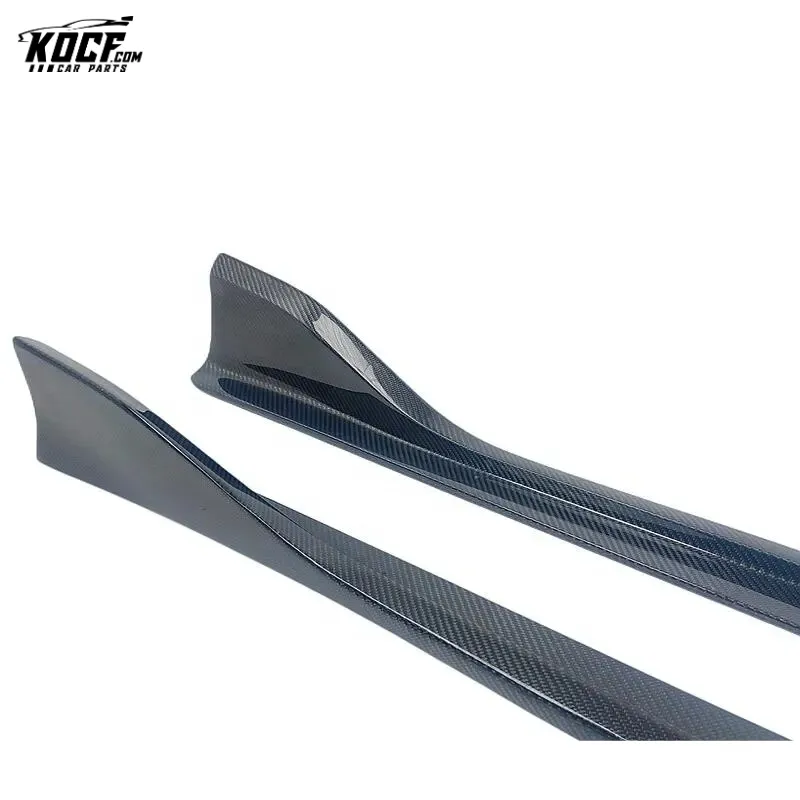 For 2019-20 Toyota Supra MK5 A90 A91 AG Style Carbon Fiber Side Skirts Rock Panel