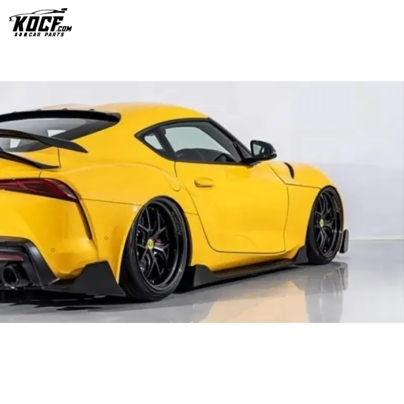 For 2019-20 Toyota Supra MK5 A90 A91 AG Style Carbon Fiber Side Skirts Rock Panel