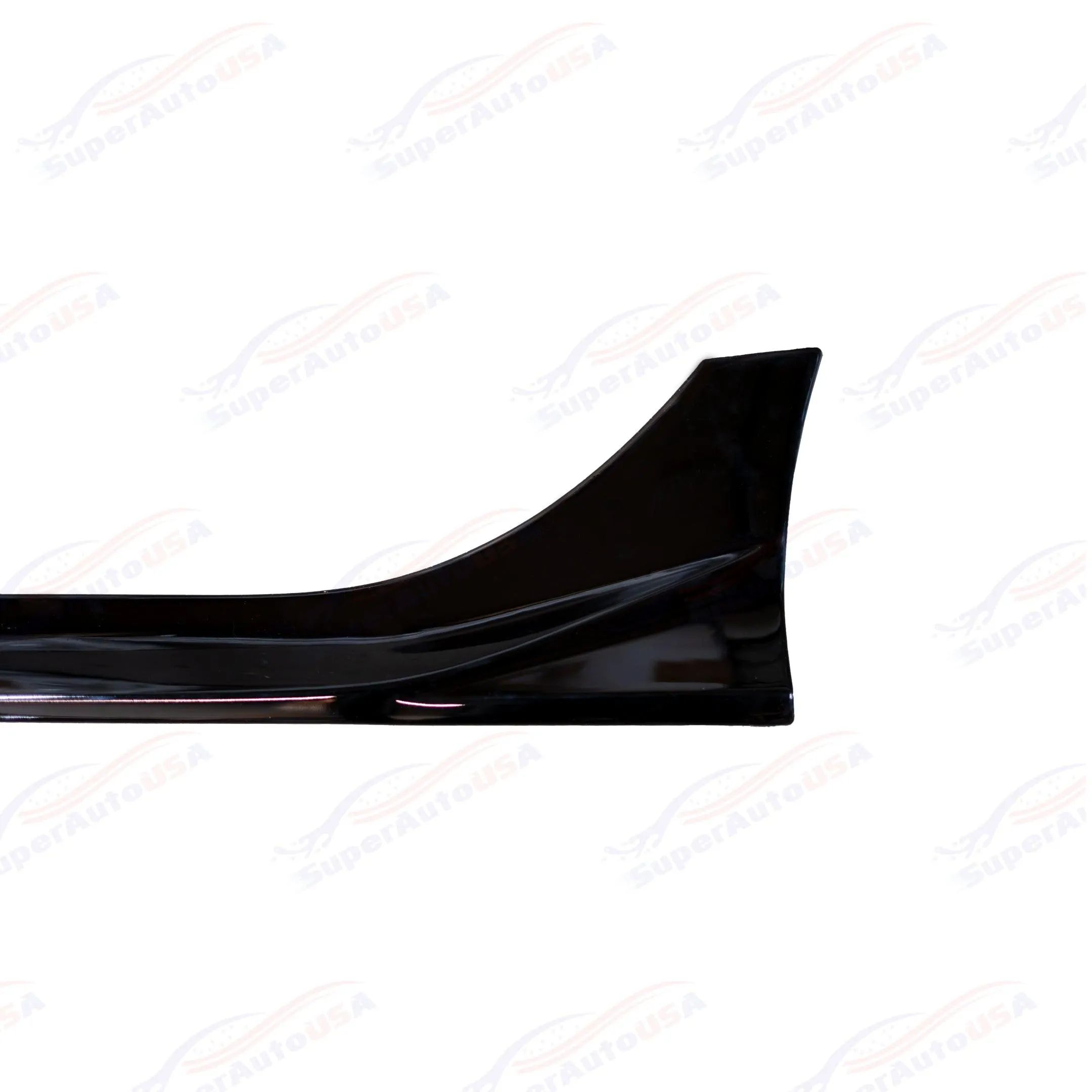 For 2022-2024 Honda Civic Side Skirts Extension Body Kit (Gloss Black/Red Stripe)