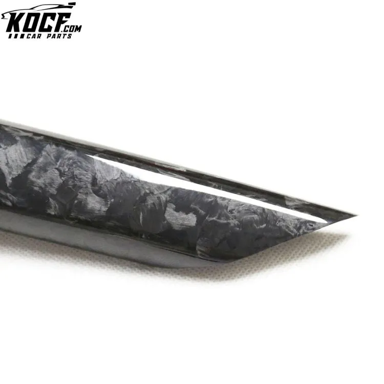 Forged Carbon Fiber Rear Trunk Trim Covers For Infiniti Q50 Sedan 4 Door 2014 2015 2016 2017 Dry Carbon Fiber Rear Trunk Trims