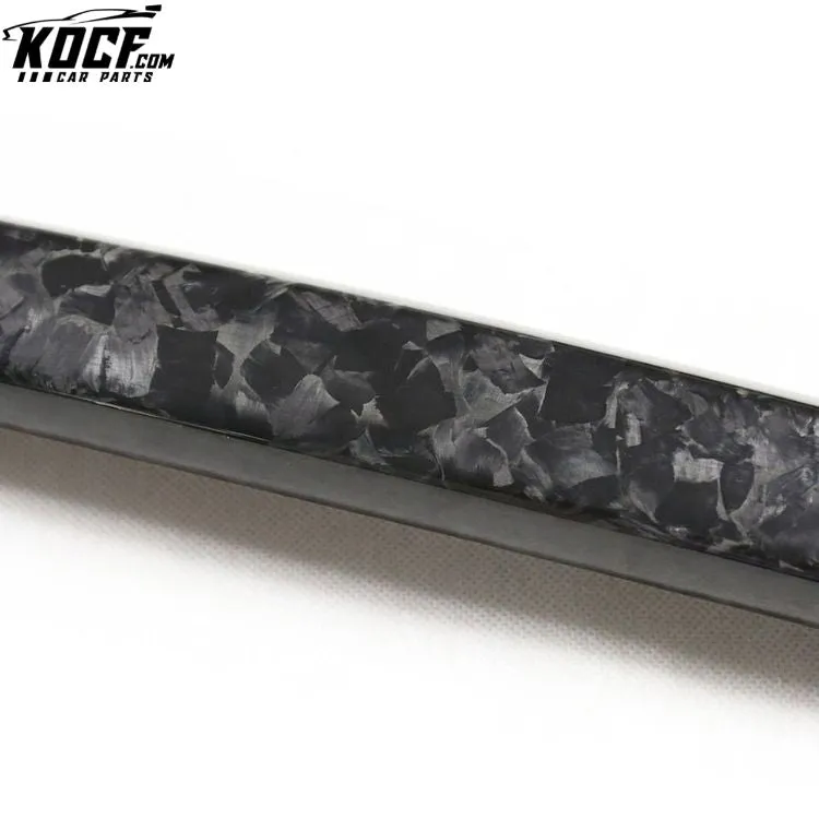 Forged Carbon Fiber Rear Trunk Trim Covers For Infiniti Q50 Sedan 4 Door 2014 2015 2016 2017 Dry Carbon Fiber Rear Trunk Trims