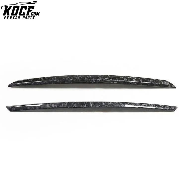 Forged Carbon Fiber Rear Trunk Trim Covers For Infiniti Q50 Sedan 4 Door 2014 2015 2016 2017 Dry Carbon Fiber Rear Trunk Trims
